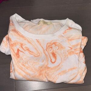 Orange Tie-Dye Sweatshirt